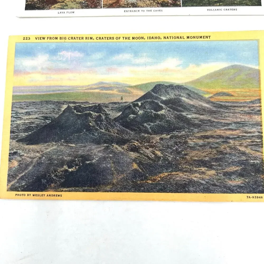 Lot of vintage postcards - mountain waterfalls comic.